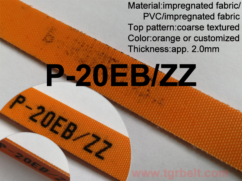 2.0mm orange color door belt